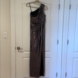 Adrianna Papell Silver Gown